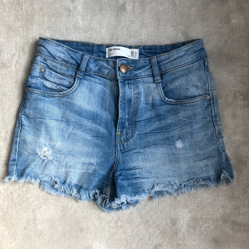 Zara Cutoff Denim Shorts